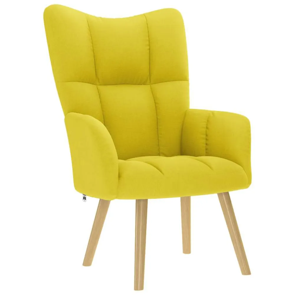 Sedia Relax Giallo Chiaro Tessuto