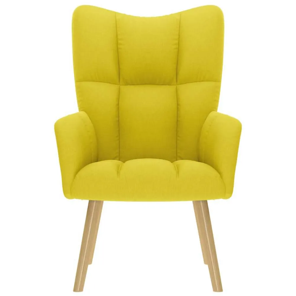 Sedia Relax Giallo Chiaro Tessuto