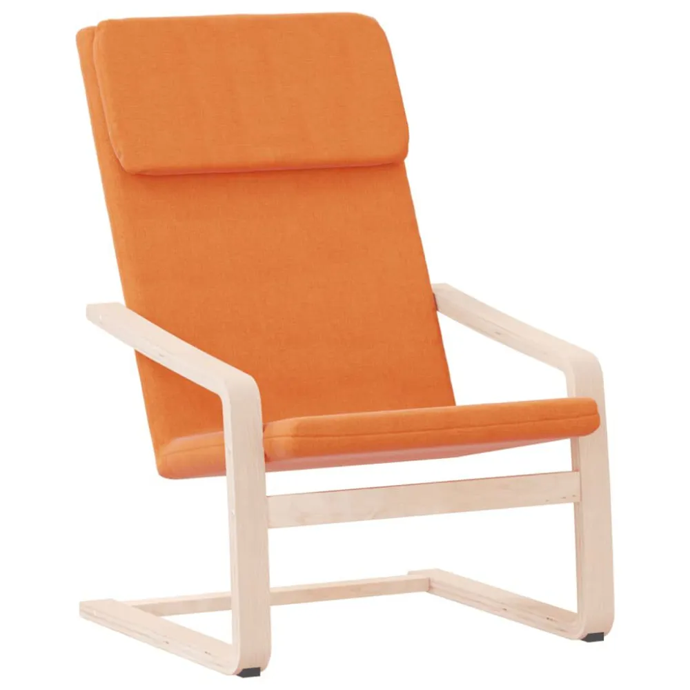 Sedia Relax Giallo Scuro Tessuto