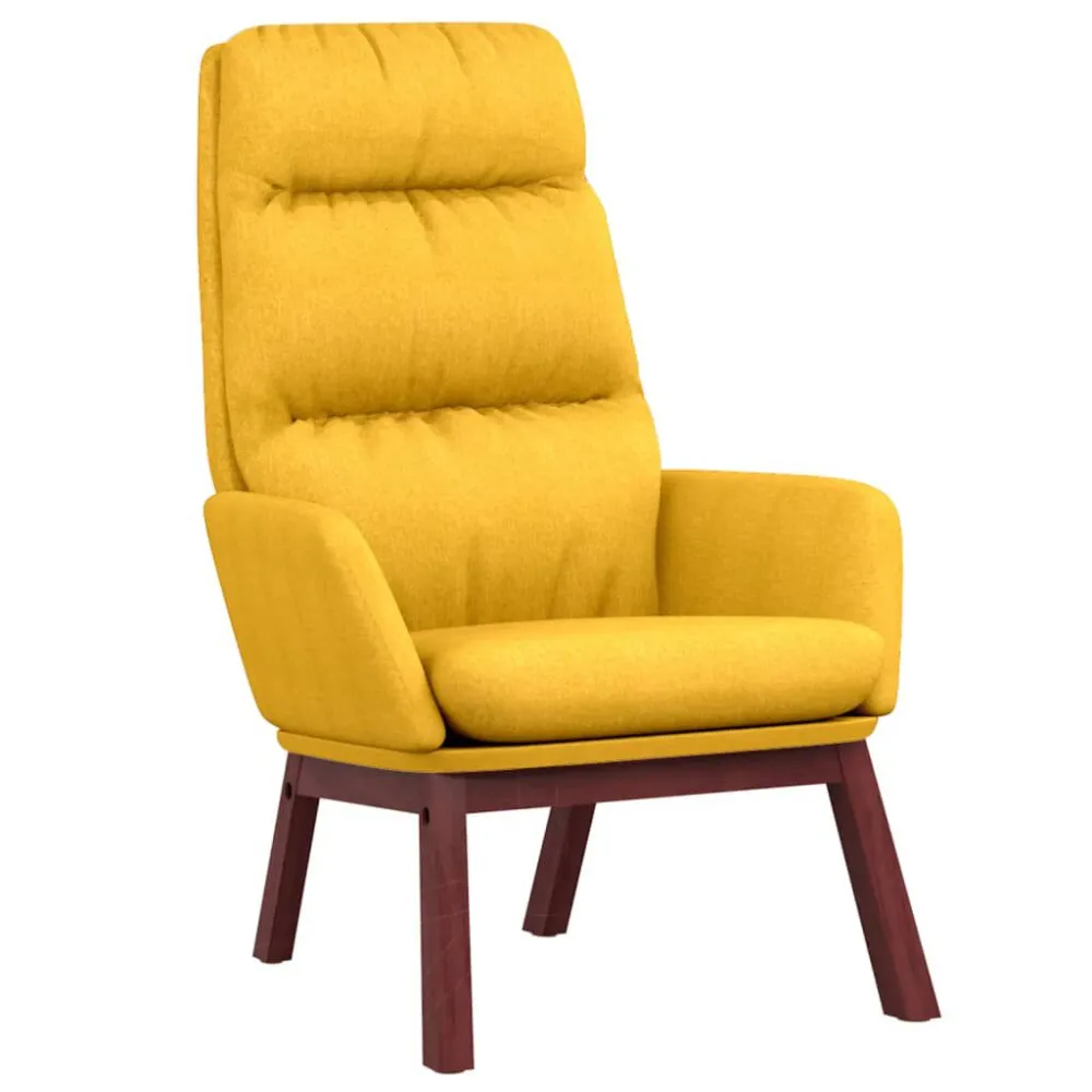 Sedia Relax Giallo Senape Tessuto