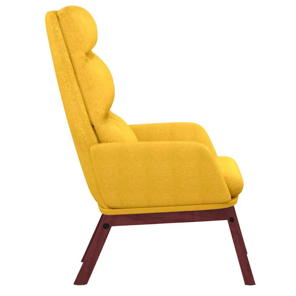 Sedia Relax Giallo Senape Tessuto