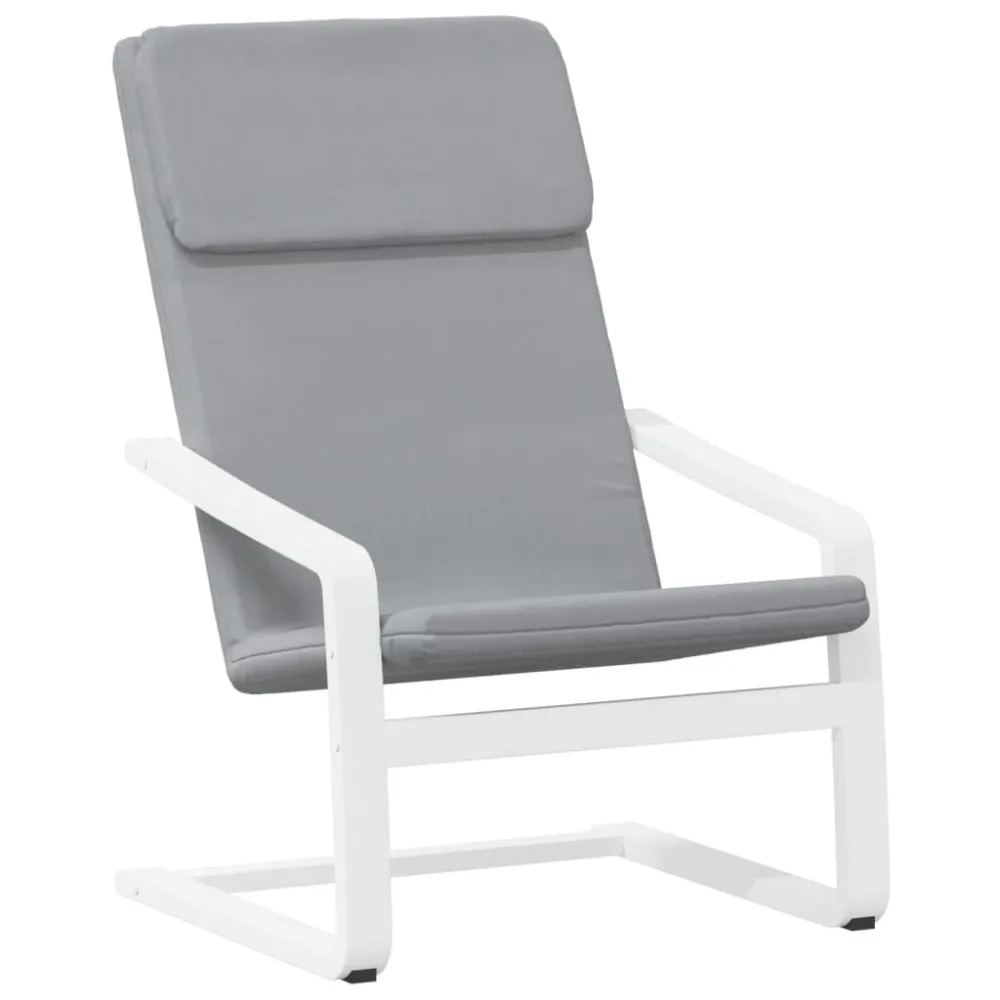 Sedia Relax Grigio Chiaro Tessuto