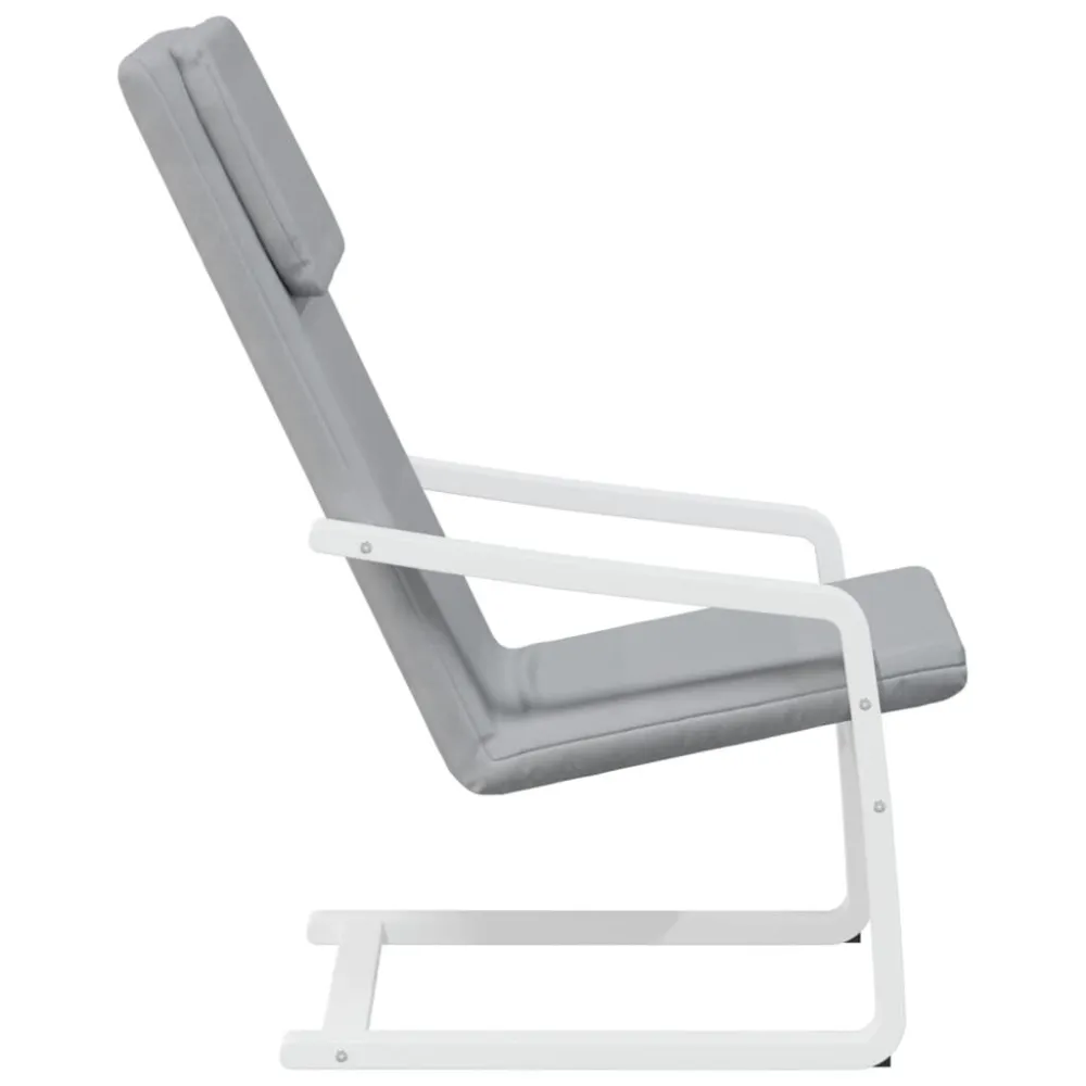 Sedia Relax Grigio Chiaro Tessuto