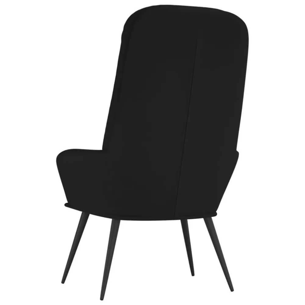 Sedia Relax Nero Velluto