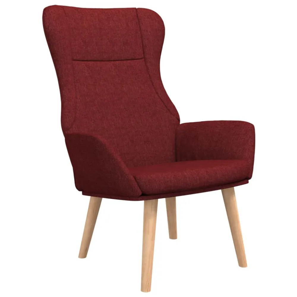 Sedia Relax Rosso Vino Tessuto