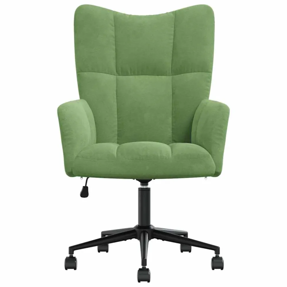 Sedia Relax Verde Chiaro Velluto
