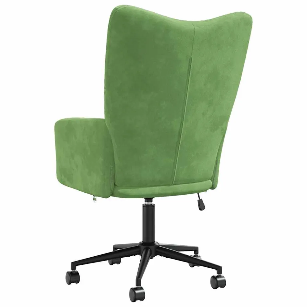 Sedia Relax Verde Chiaro Velluto