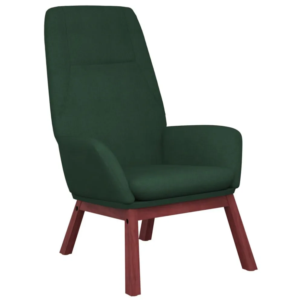 Sedia Relax Verde Scuro Tessuto