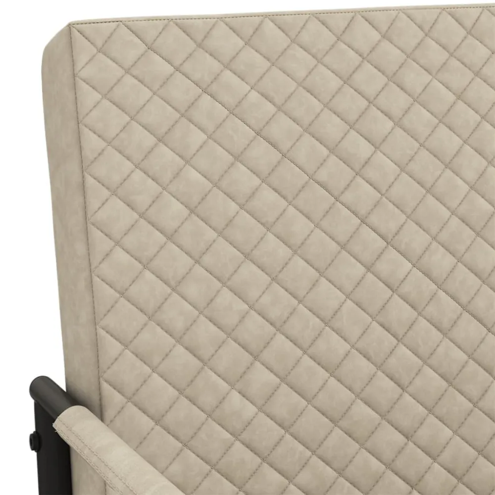 Sedia Sbalzo Grigio Chiaro Similpelle