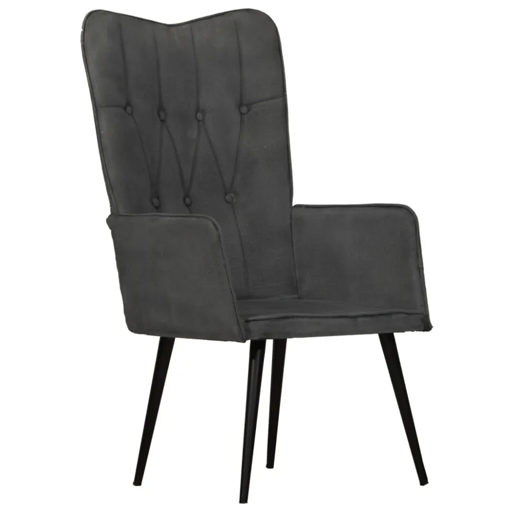Sedia Schienale Alto Nera Tela