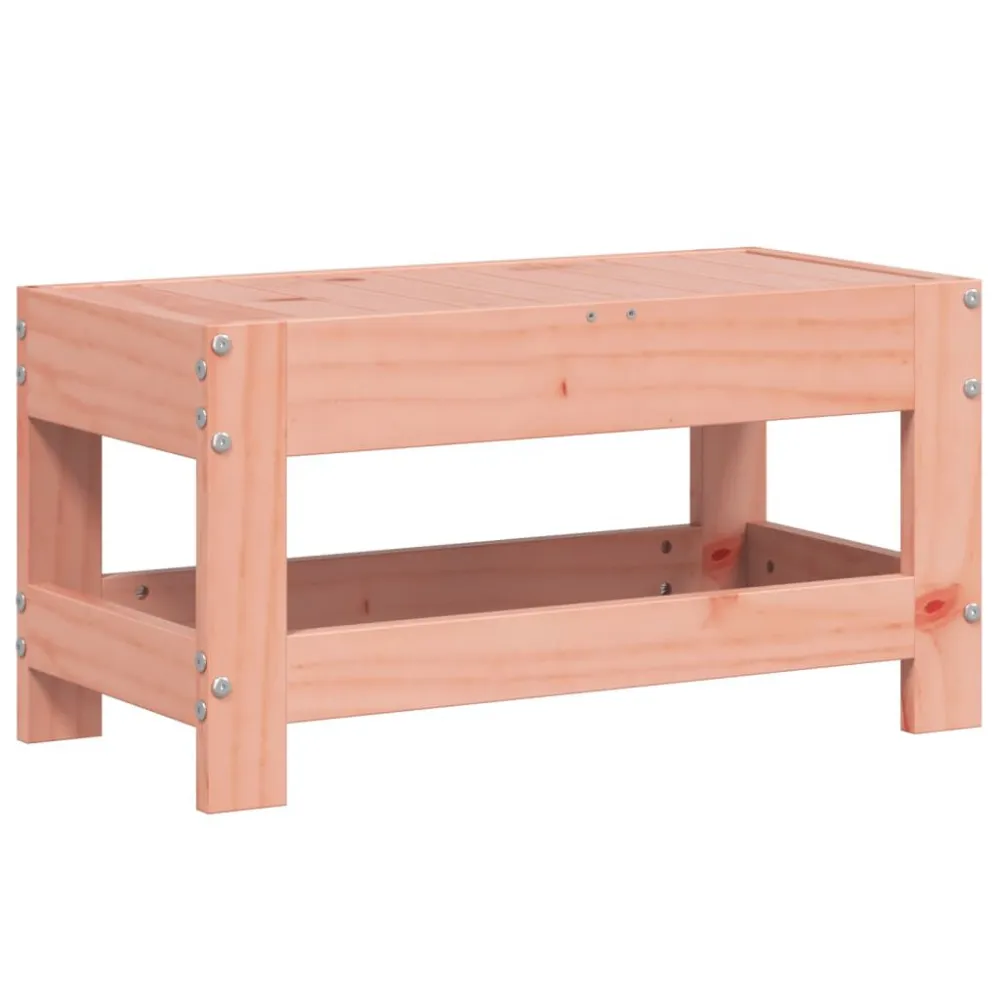 Poggiapiedi da Giardino 62x30x32cm Legno Massello di Douglas
