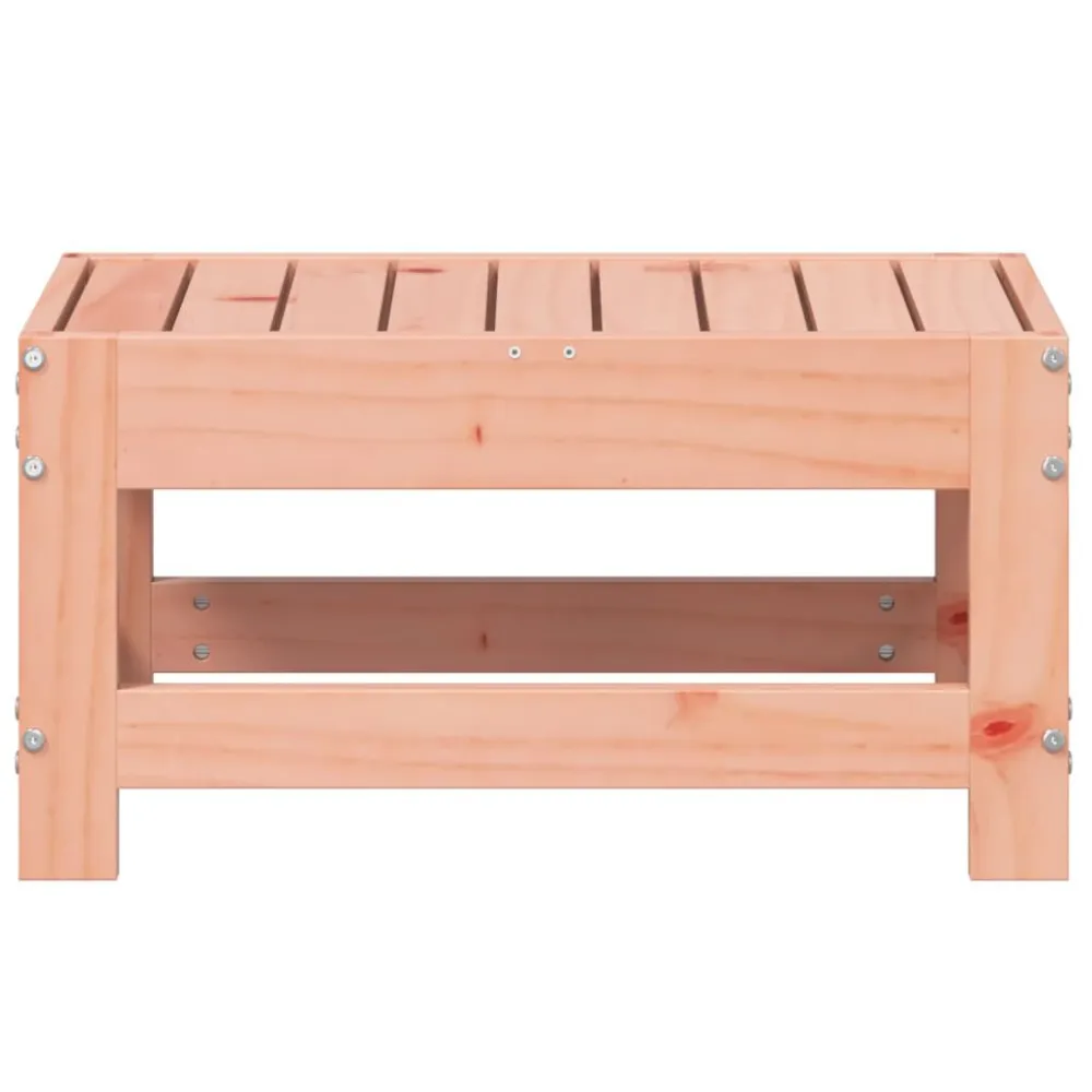 Poggiapiedi da Giardino 62x30x32cm Legno Massello di Douglas