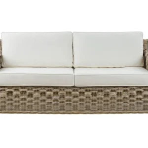 Divano da giardino ARDEA Rattan Marrone chiaro
