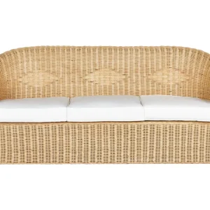 Divano da giardino LIVADEIA Rattan Naturale