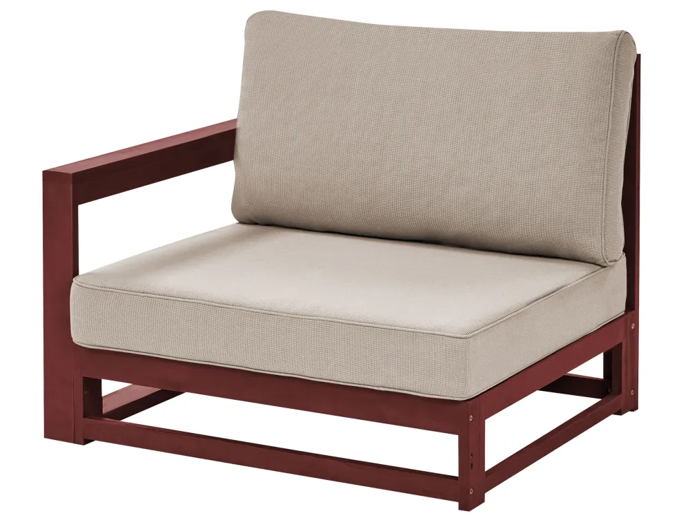 Divano da giardino TIMOR Legno d'acacia certificato FSC® Rosso scuro