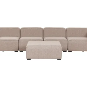 Divano imbottito da giardino Set da giardino AREZZO Poliestere Beige