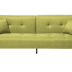 Divano letto attuale 3 posti tessuto verde LUCAN