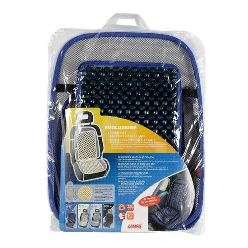 Evoluzione, schienale palline di legno - Blu