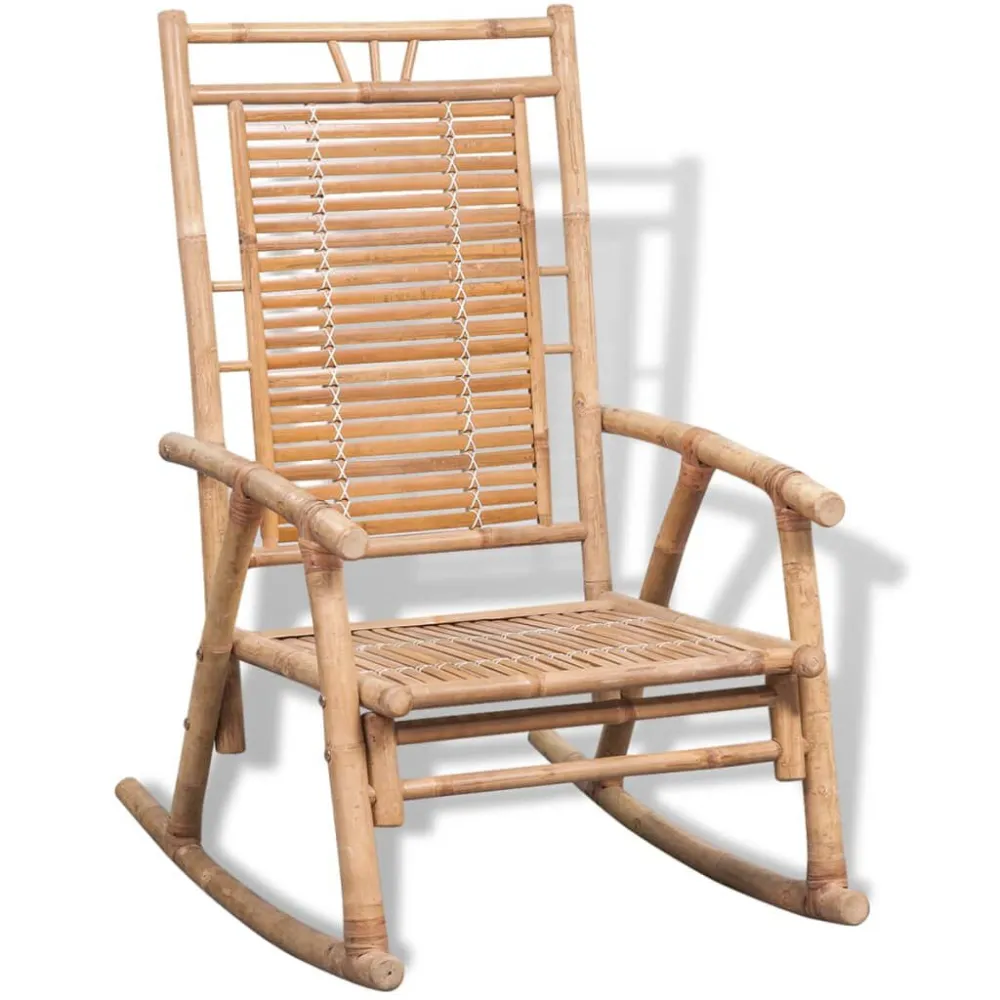 Sedia dondolo bamboo