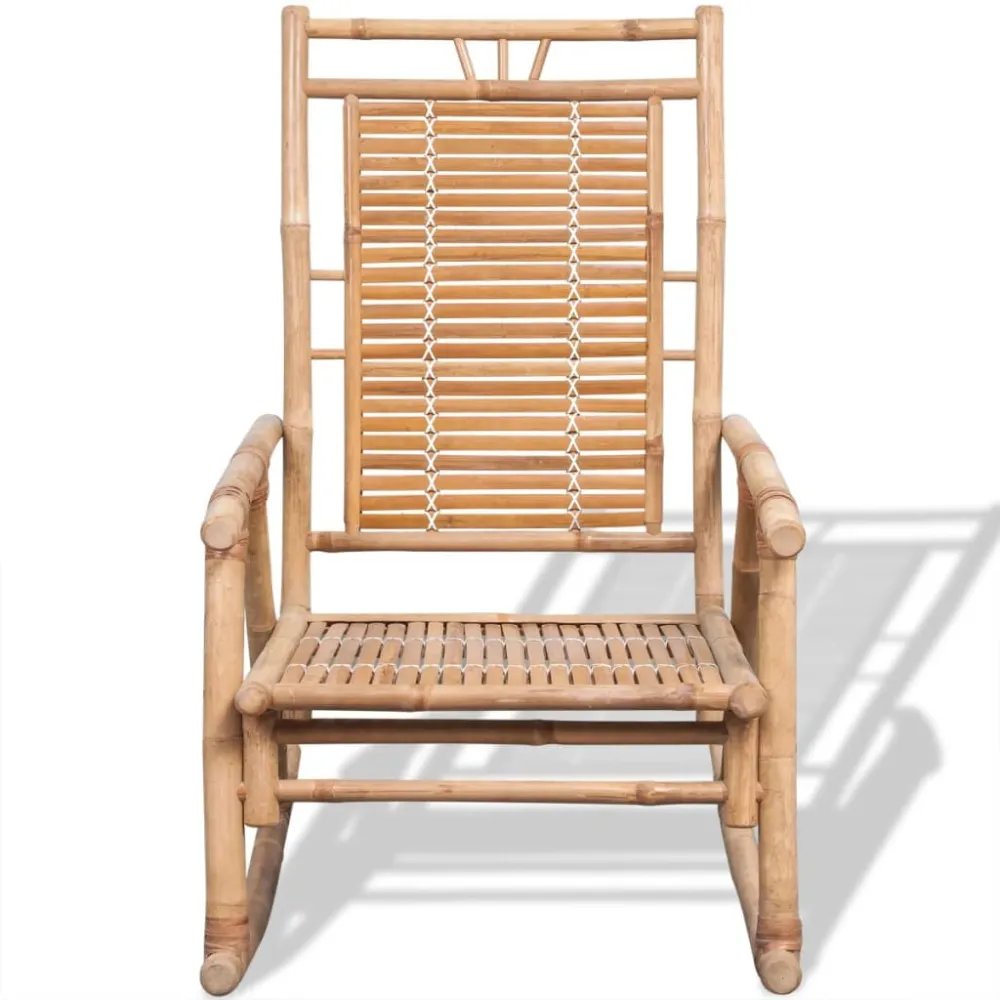 Sedia dondolo bamboo