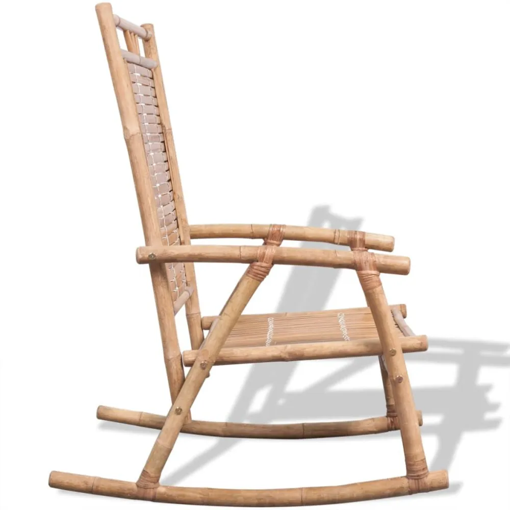 Sedia dondolo bamboo