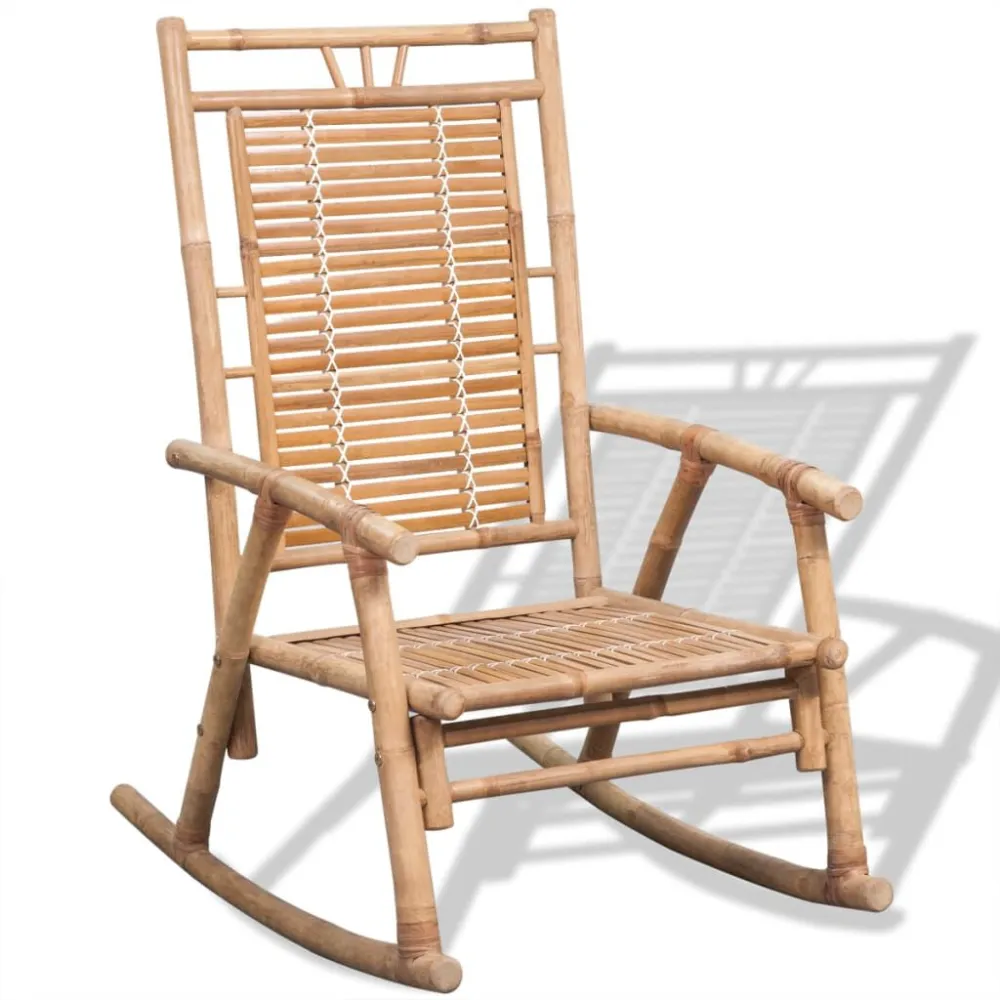 Sedia dondolo bamboo