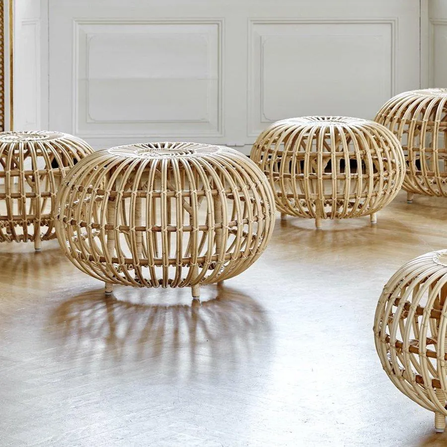 POUF RATTAN GRANDE SIKA