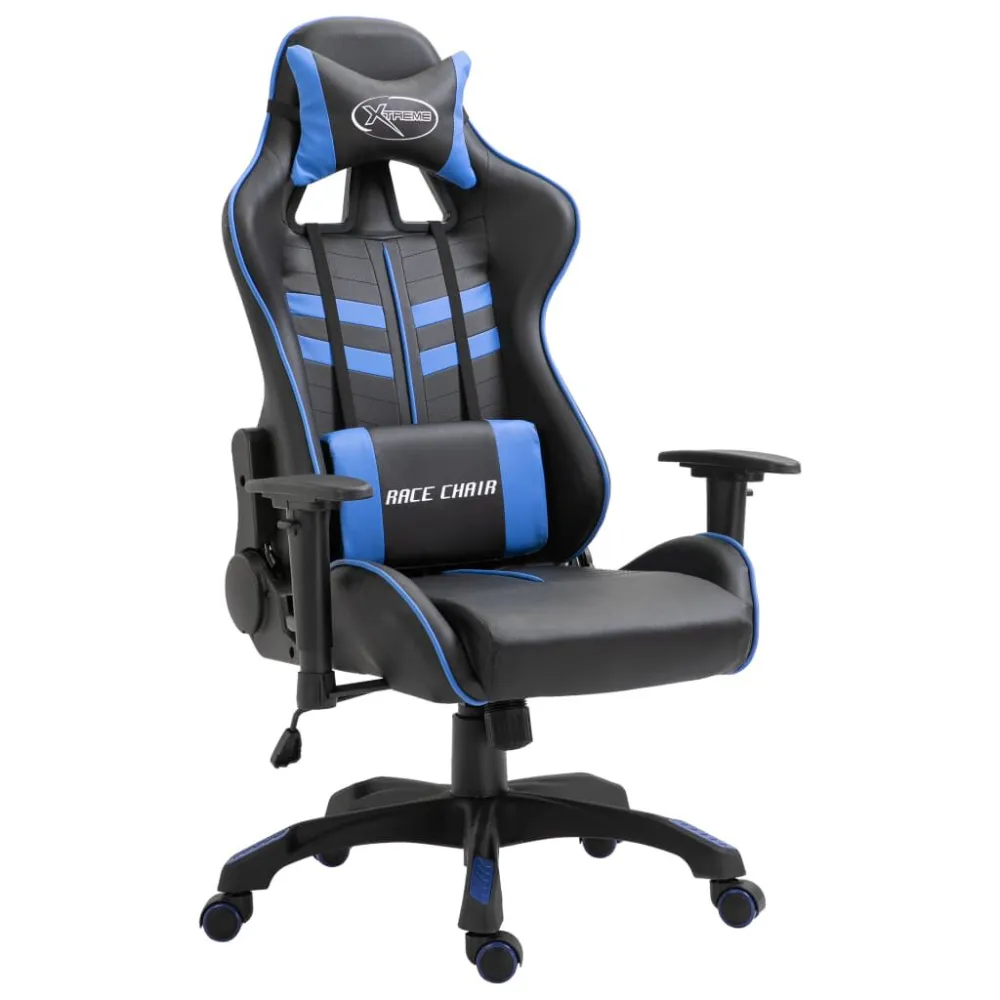 Sedia da Gaming Blu Similpelle