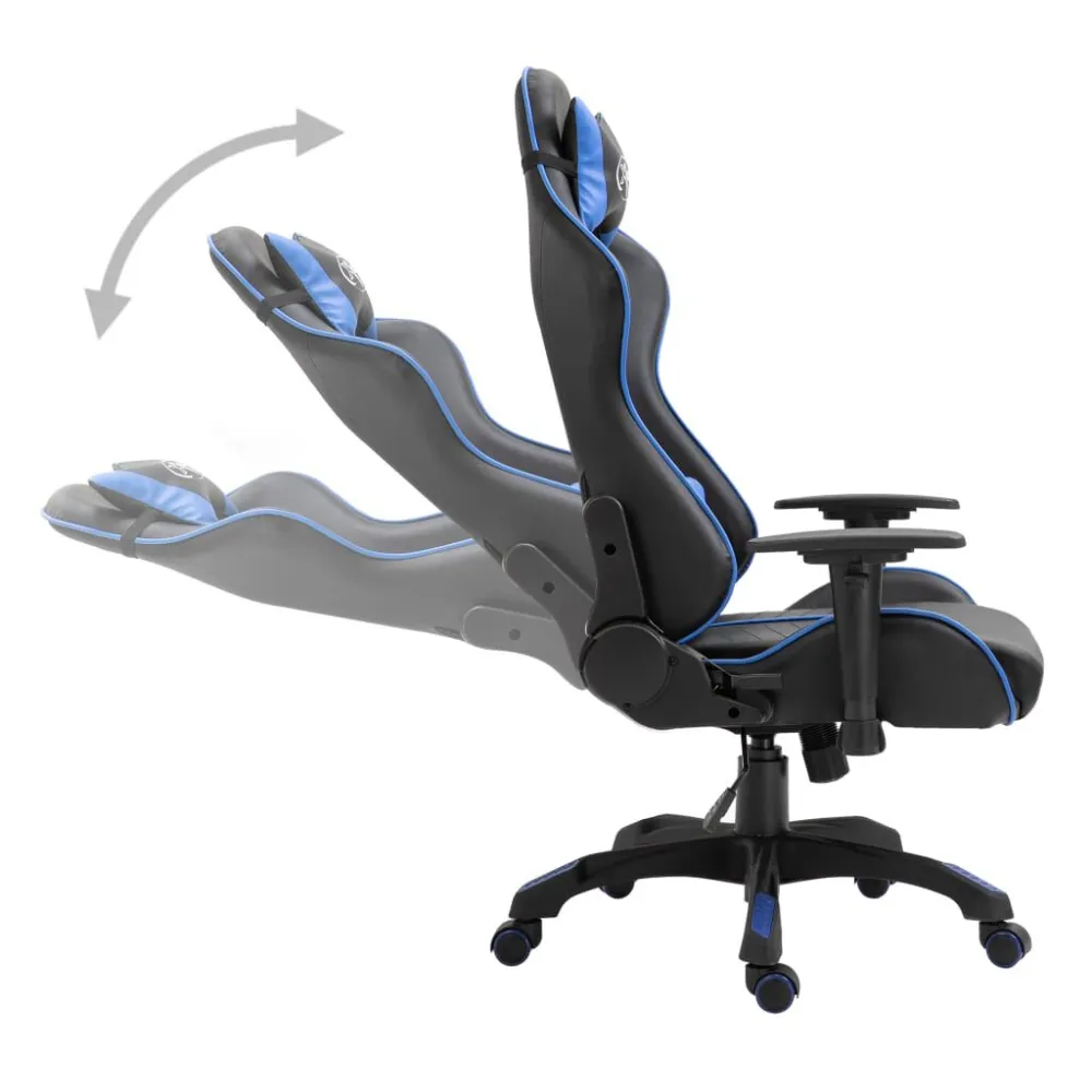 Sedia da Gaming Blu Similpelle