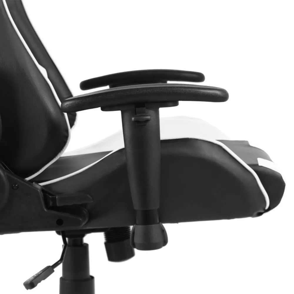 Sedia da Gaming Girevole Bianca PVC