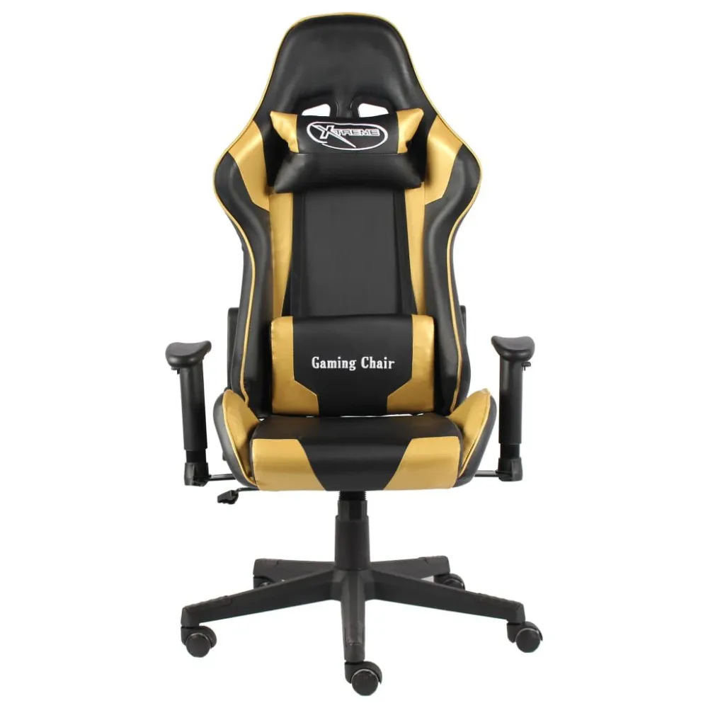 Sedia da Gaming Girevole Oro PVC