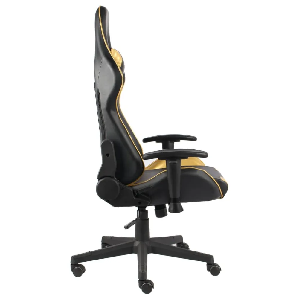 Sedia da Gaming Girevole Oro PVC