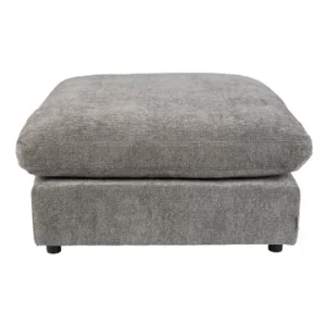 Poggiapiedi tessuto Sense grigio fosco Zuiver - 92cm