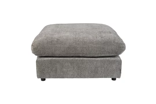 Poggiapiedi tessuto Sense grigio fosco Zuiver - 92cm