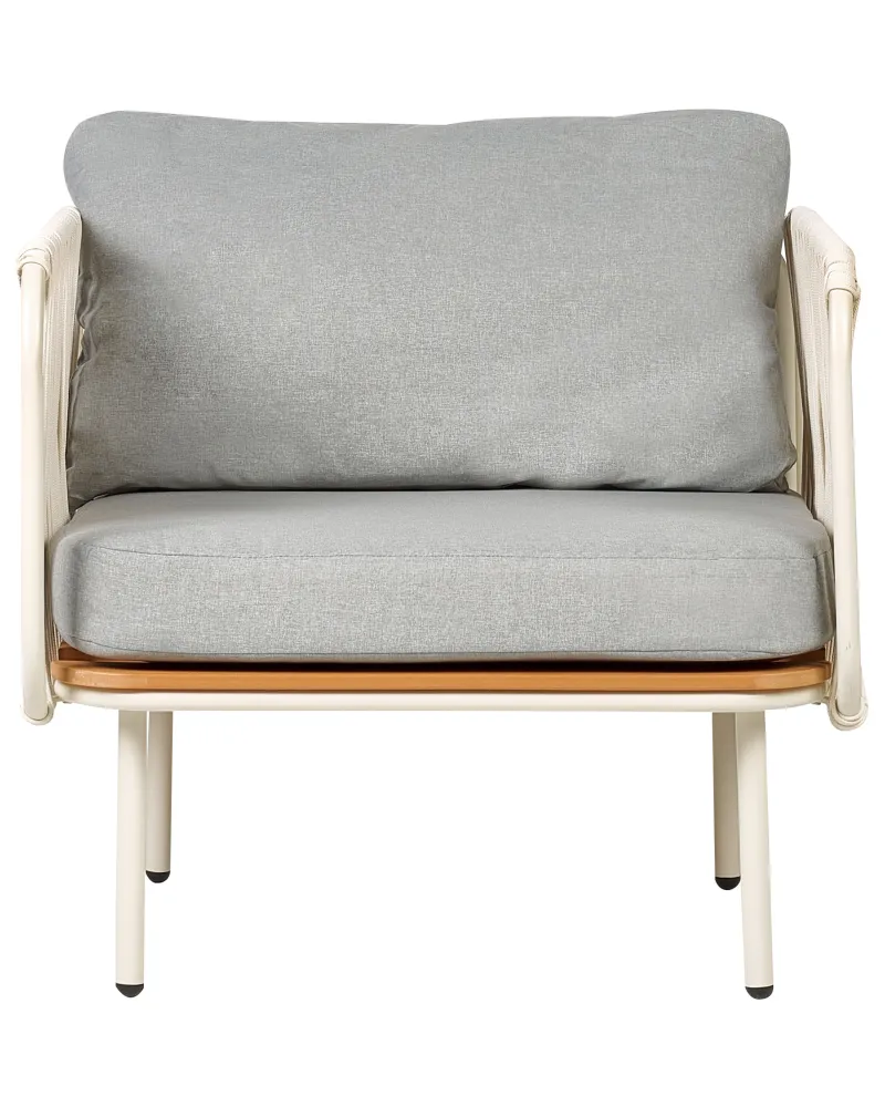 Pouf Portaoggetti Poltrona da giardino SENISE Grigio