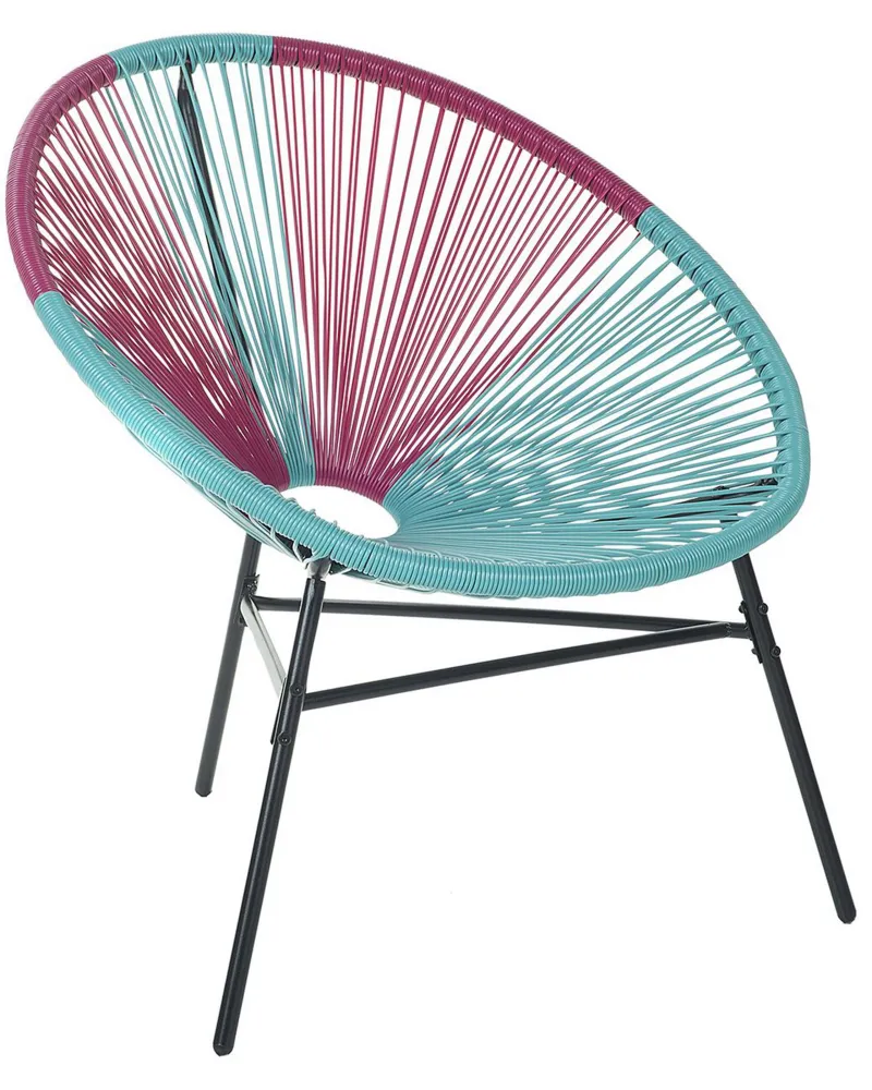 Pouf Portaoggetti Sedia da giardino ACAPULCO Turchese