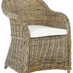 Pouf Portaoggetti Sedia da giardino SUSUA Rattan Naturale