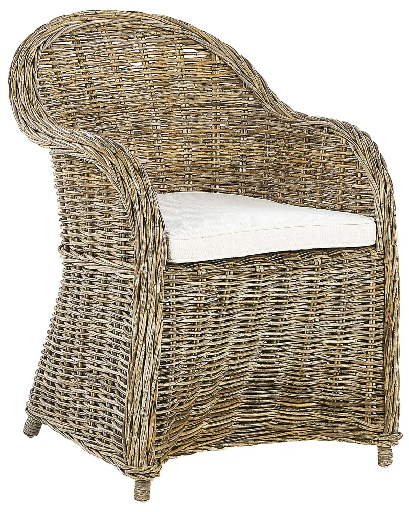 Pouf Portaoggetti Sedia da giardino SUSUA Rattan Naturale