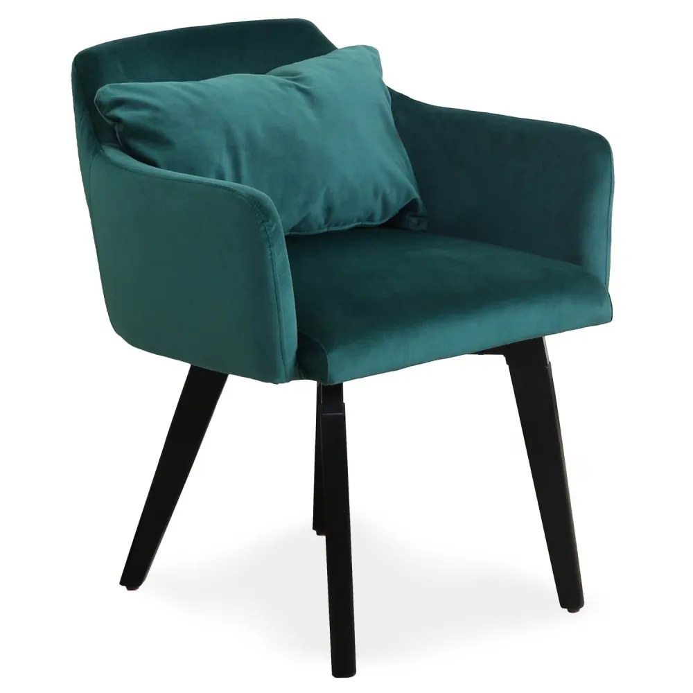 Pouf Portaoggetti Set di 20 sedie / poltrone Gybson Velluto verde