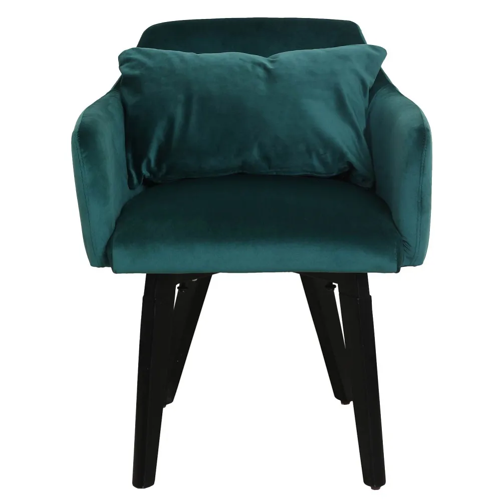 Pouf Portaoggetti Set di 20 sedie / poltrone Gybson Velluto verde