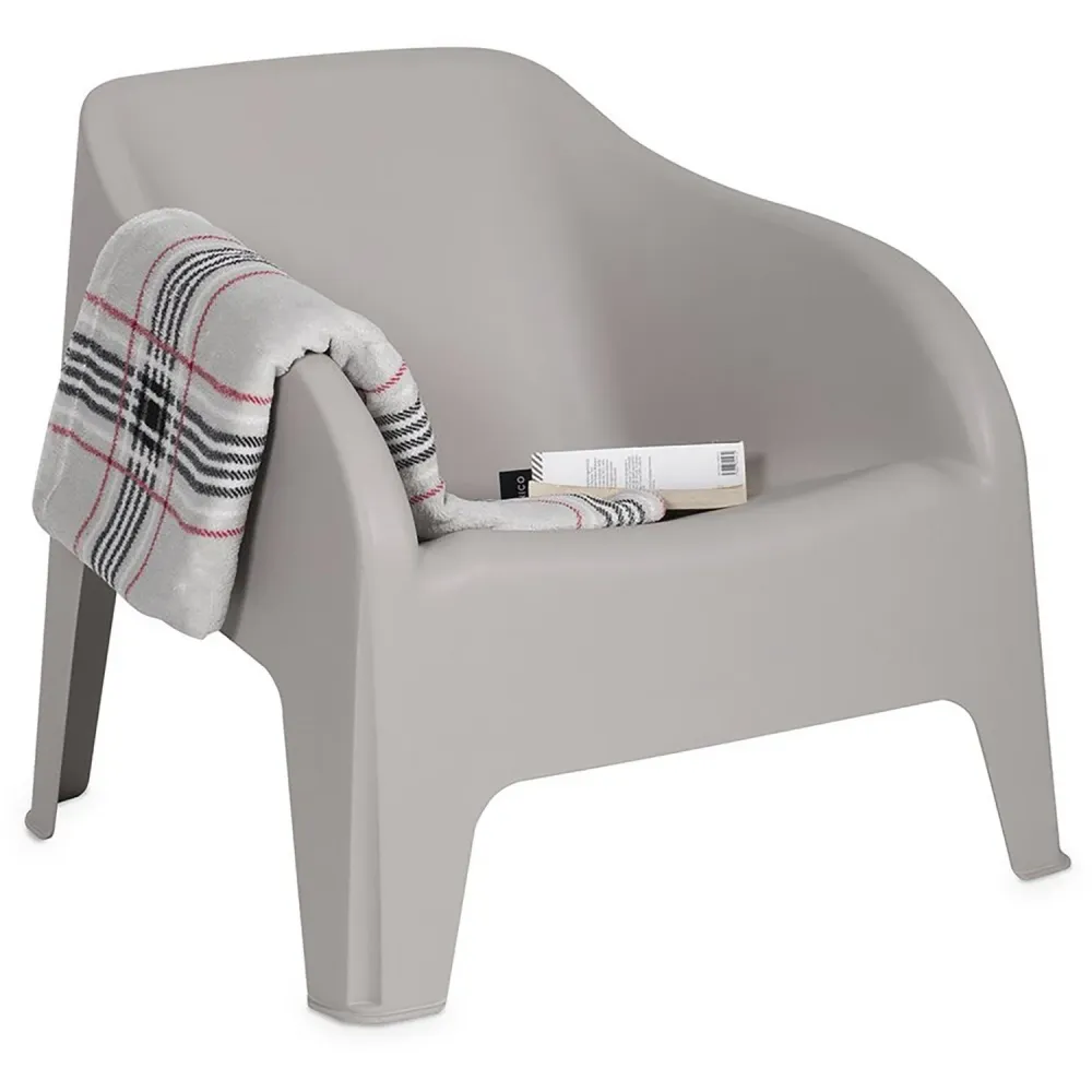 TOOMAX - Poltrona da esterno Petra Grigio talpa - h70x79x76,5 cm