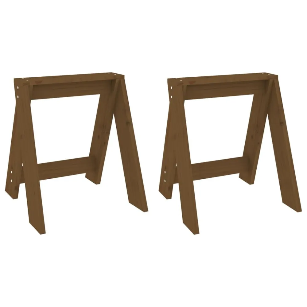 Sgabelli 2 pz Marrone Ambra 40x40x45 cm Legno Massello di Pino