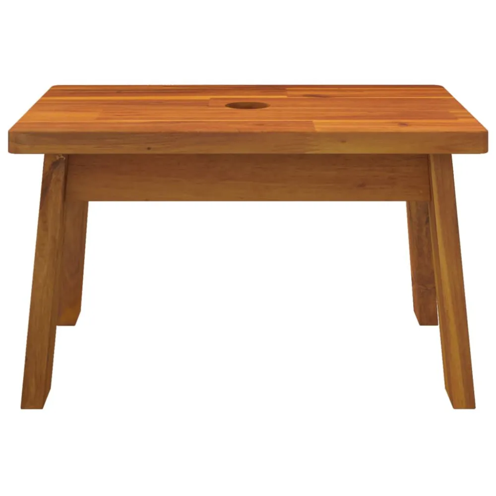 Sgabello 38x26x22 cm Legno Massello di Acacia