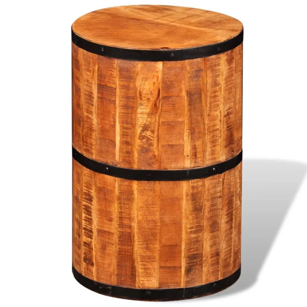 Sgabello da Bar Legno di Mango Grezzo
