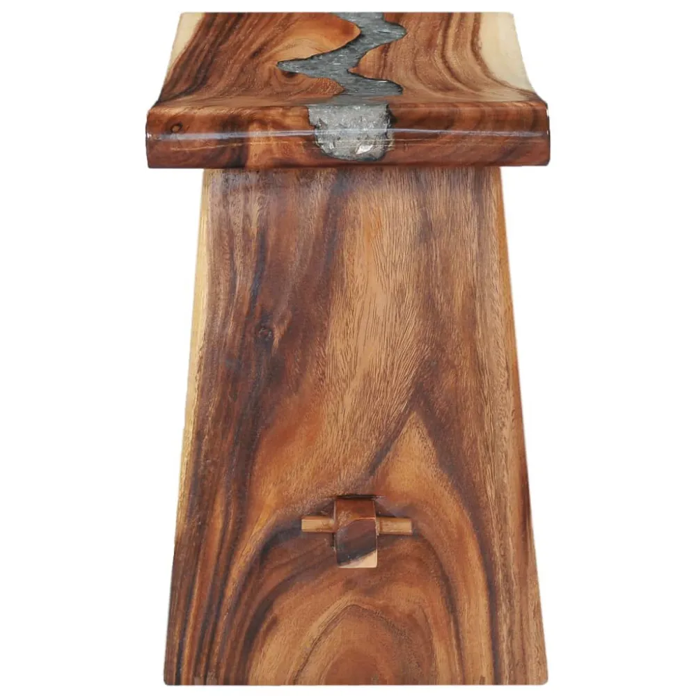 Sgabello Legno Massello di Suar e Poliresina