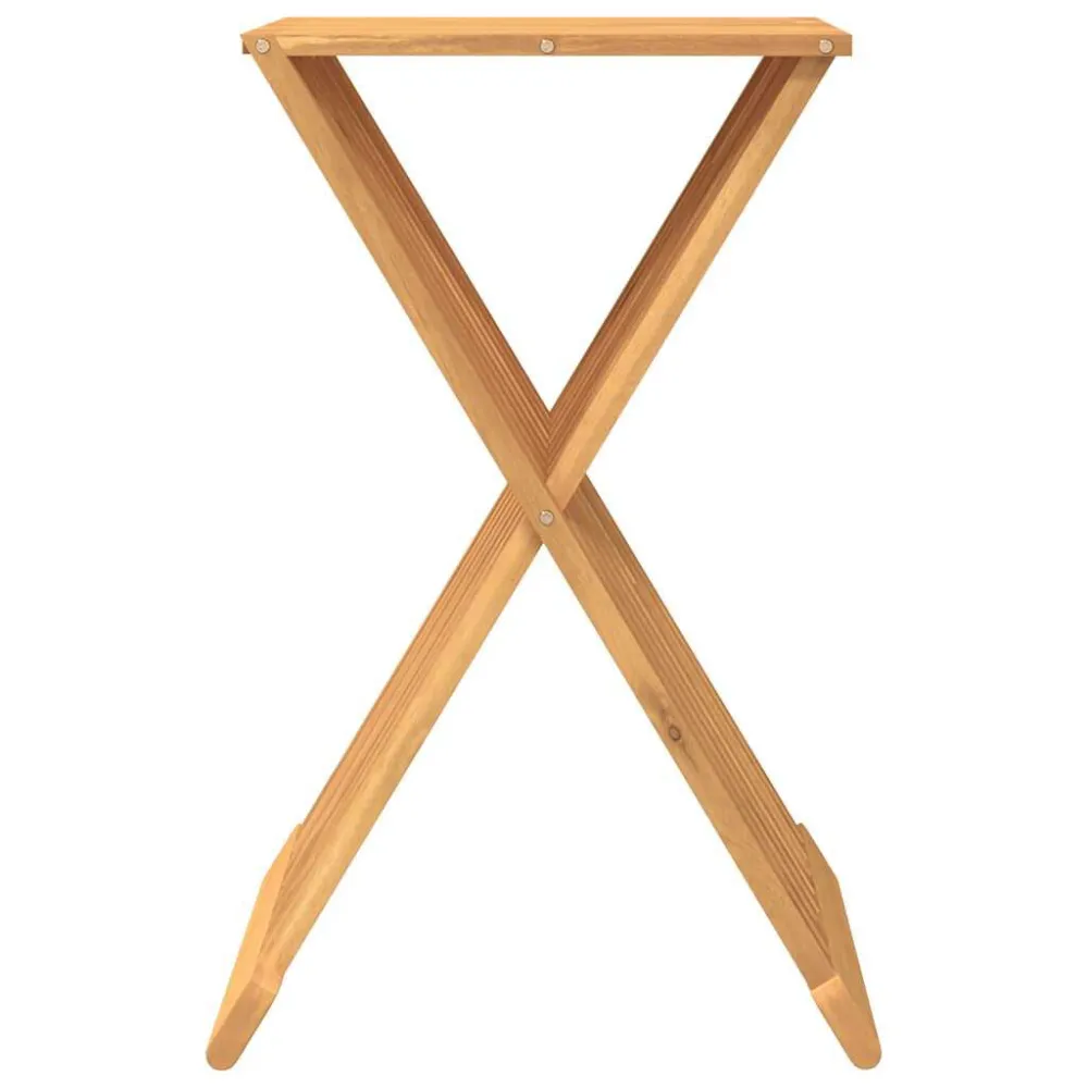 Sgabello Pieghevole 40x32,5x70 cm Legno Massello di Teak