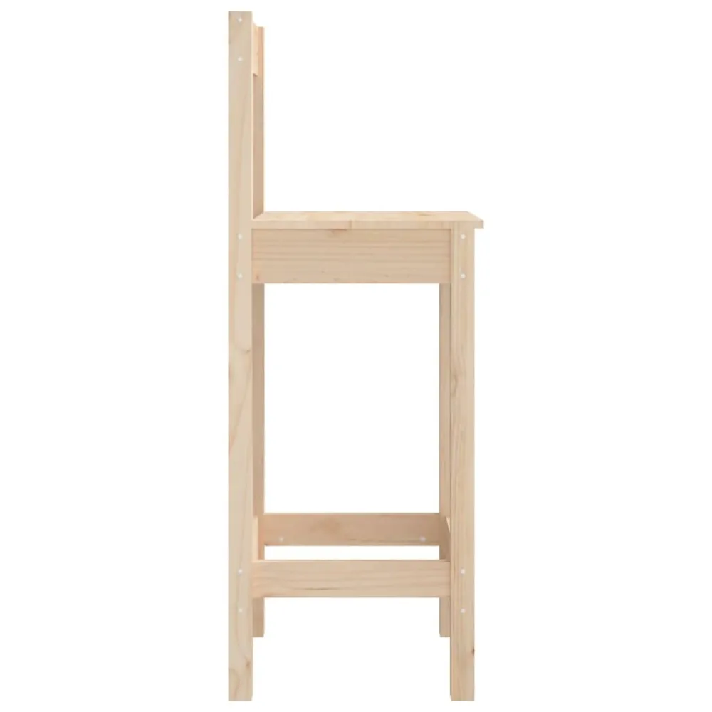 Sedie da Bar 2 pz 40x41,5x112 cm Legno Massello di Pino