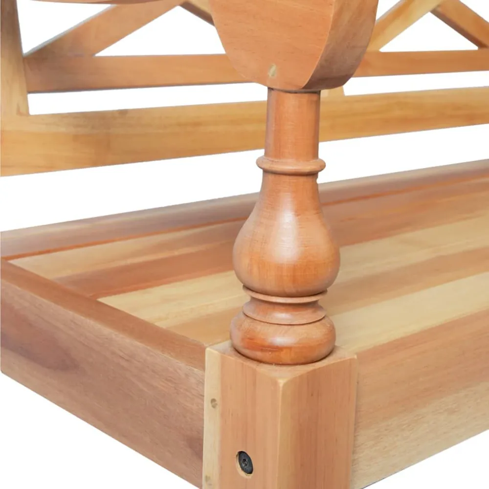 Sedie Batavia 2 pz Marrone Chiaro Legno Massello di Mogano