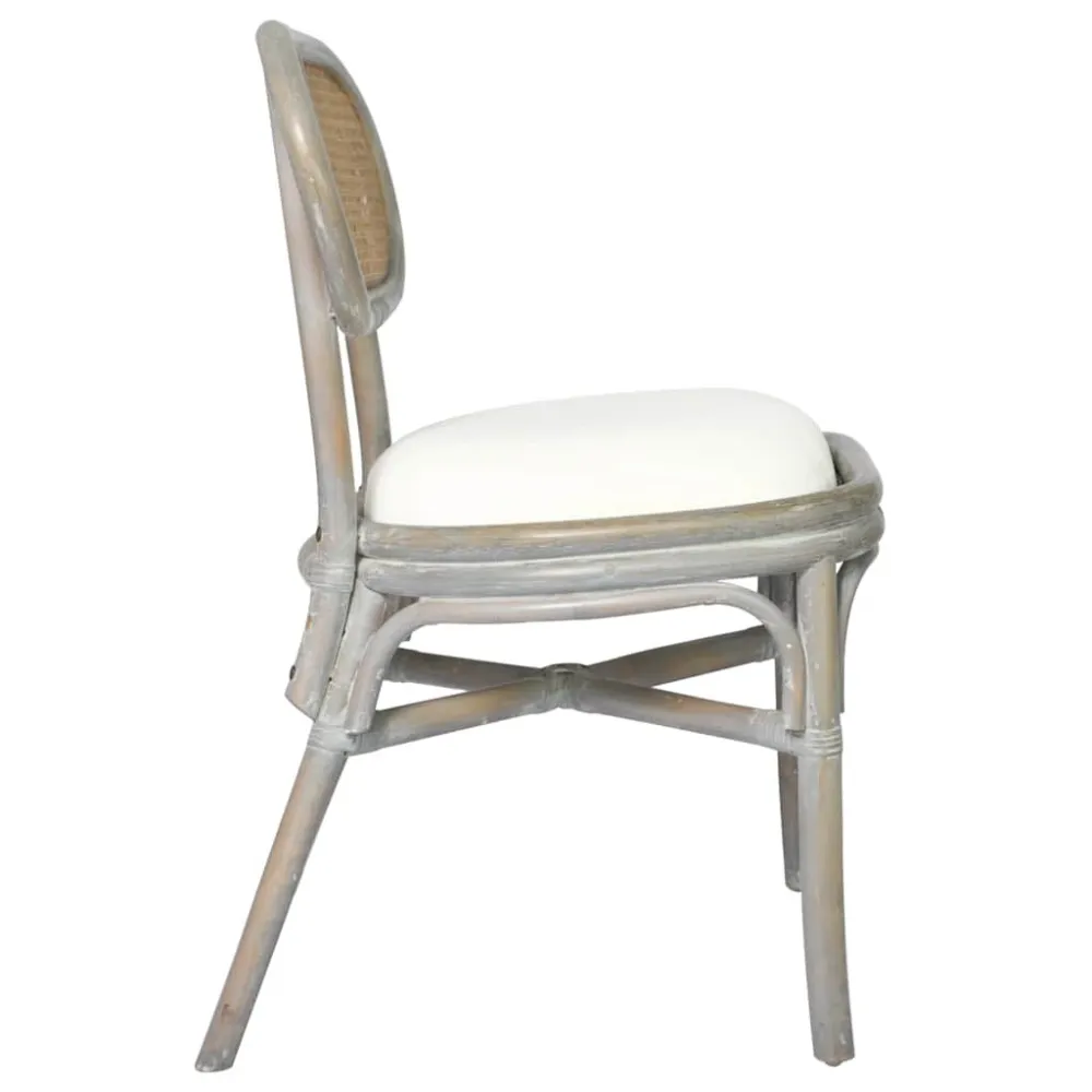 Sedie per Sala da Pranzo 2 pz Grigie Tela
