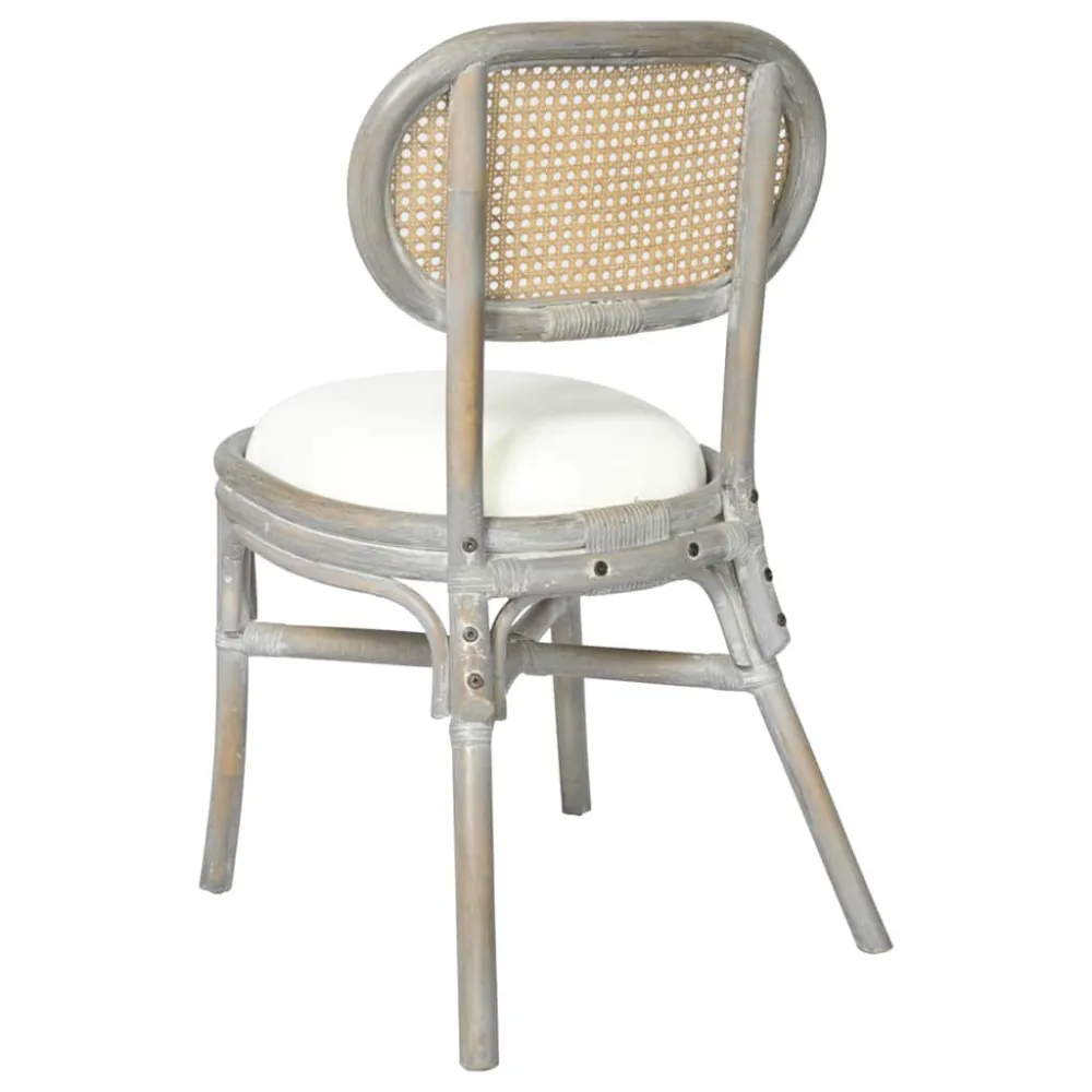 Sedie per Sala da Pranzo 2 pz Grigie Tela